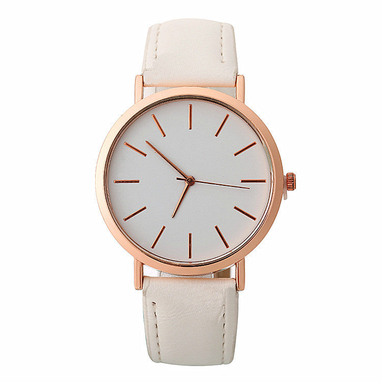 Women’s Simple Quartz Dress Watch – Minimalist Fashion Wristwatch