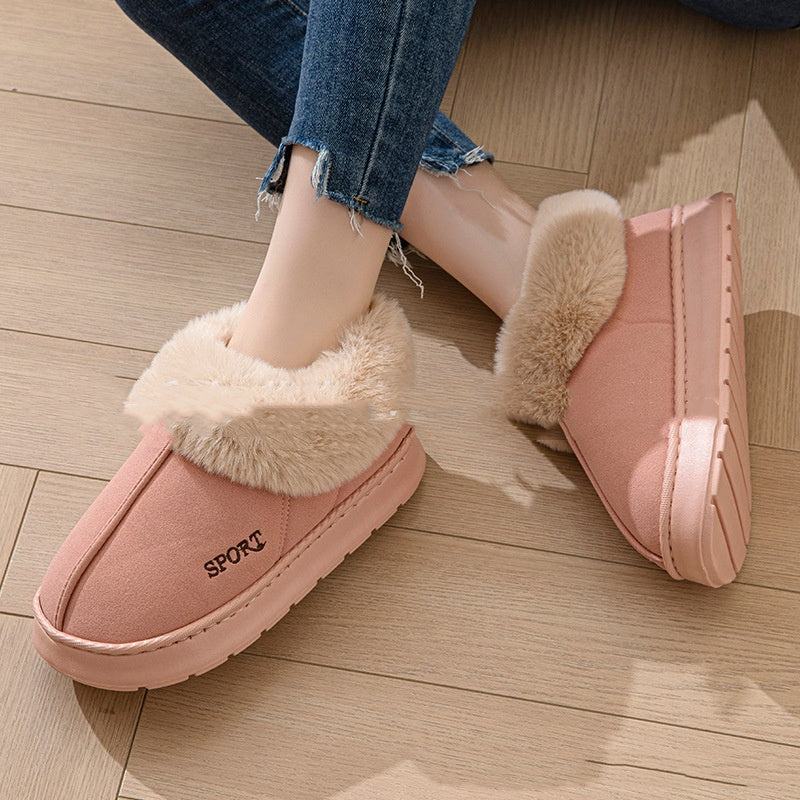 Women’s Cozy Plush Slippers – Faux Fur Soft Indoor Comfort Slides
