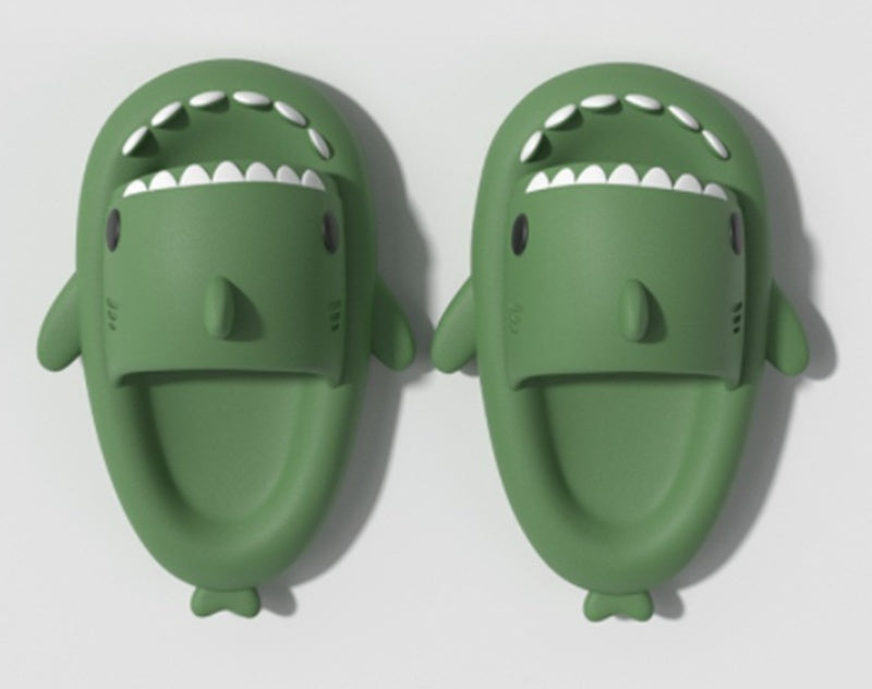 Cartoon Shark Slippers  Funny Soft Indoor & Outdoor Shoes for Couples
