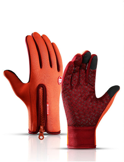 Winter Touch Screen Motorcycle Gloves – Waterproof Fleece Riding Gloves
