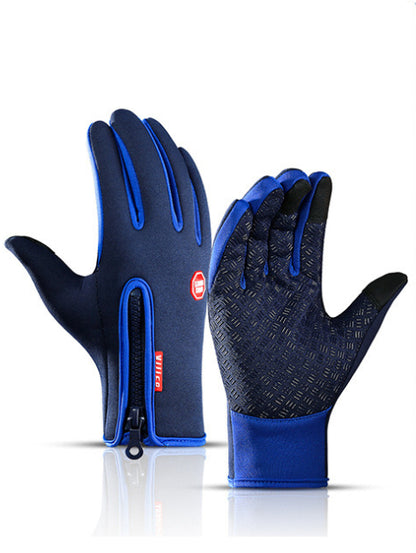 Winter Touch Screen Motorcycle Gloves – Waterproof Fleece Riding Gloves