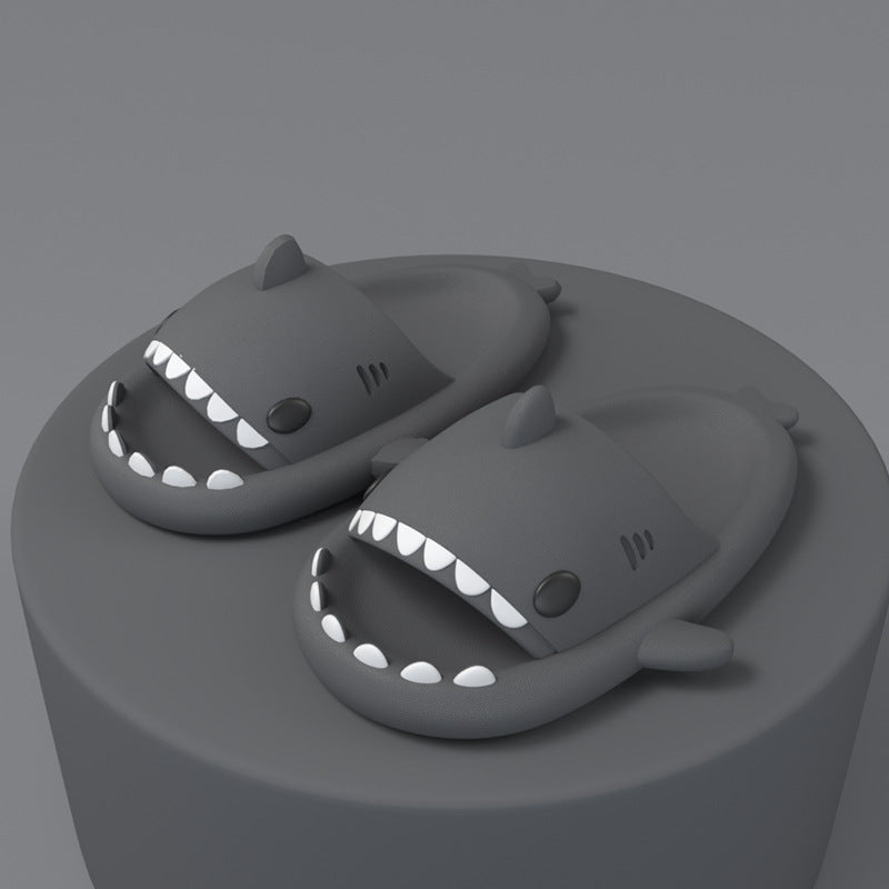 Cartoon Shark Slippers  Funny Soft Indoor & Outdoor Shoes for Couples