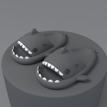 Cartoon Shark Slippers  Funny Soft Indoor & Outdoor Shoes for Couples