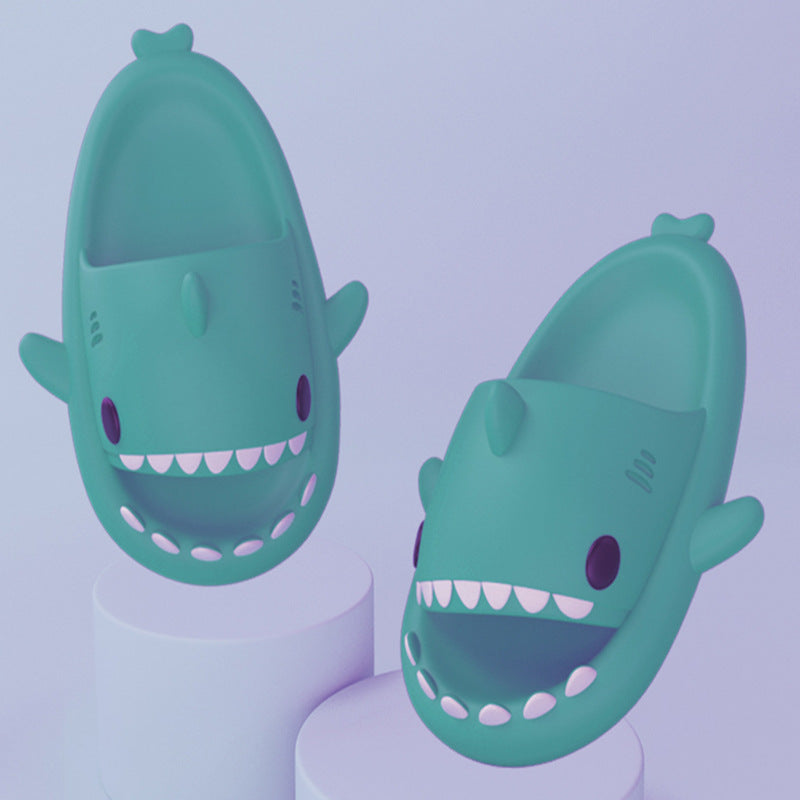 Cartoon Shark Slippers  Funny Soft Indoor & Outdoor Shoes for Couples