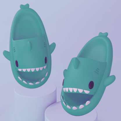 Cartoon Shark Slippers  Funny Soft Indoor & Outdoor Shoes for Couples