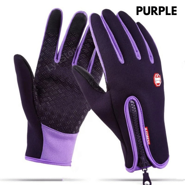 Winter Touch Screen Motorcycle Gloves – Waterproof Fleece Riding Gloves