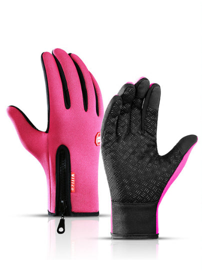 Winter Touch Screen Motorcycle Gloves – Waterproof Fleece Riding Gloves