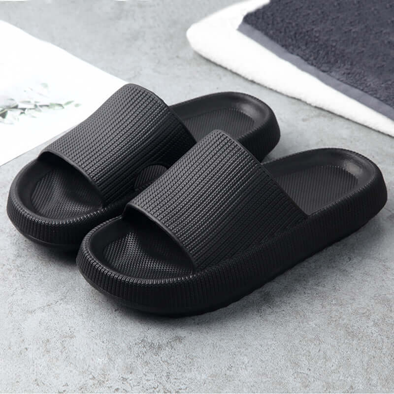 Soft Home Couple Slippers  Comfortable Indoor House Slippers