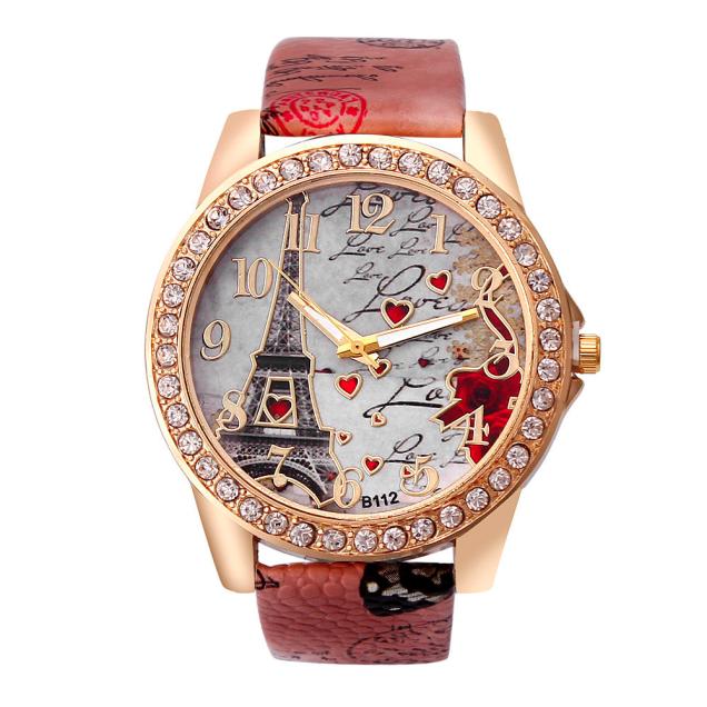 Vintage Paris Eiffel Tower Women’s Quartz Watch – Fashion Wristwatch