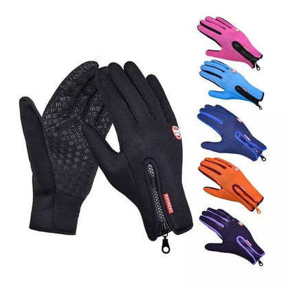Winter Touch Screen Motorcycle Gloves – Waterproof Fleece Riding Gloves