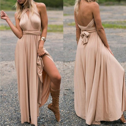 Sexy Backless Maxi Dress Women
