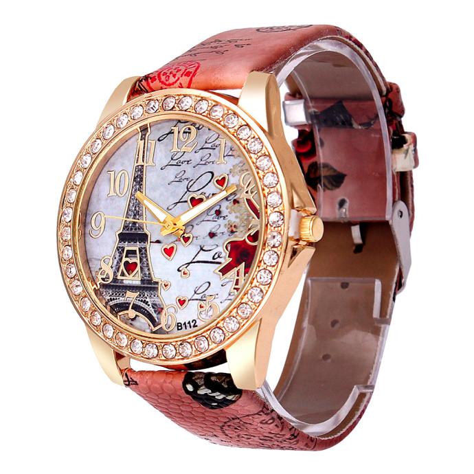 Vintage Paris Eiffel Tower Women’s Quartz Watch – Fashion Wristwatch