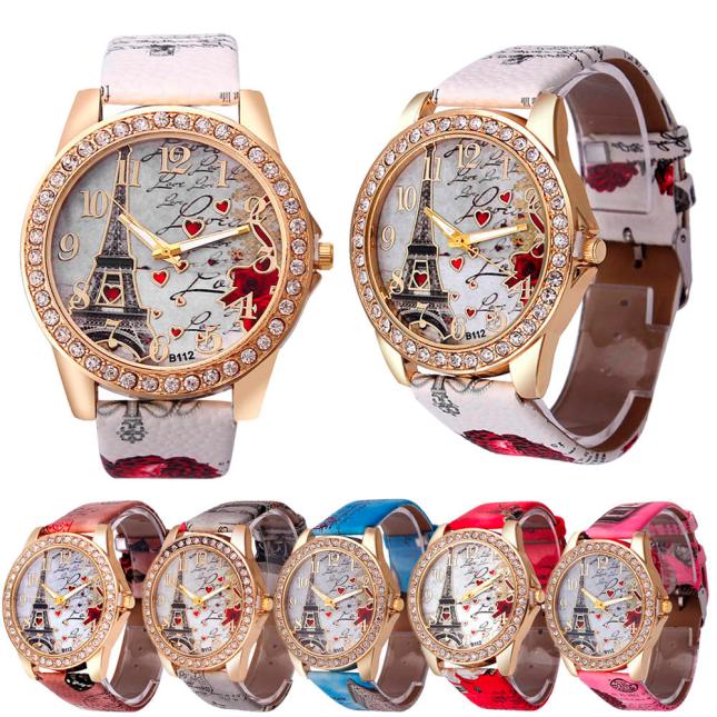 Vintage Paris Eiffel Tower Women’s Quartz Watch – Fashion Wristwatch