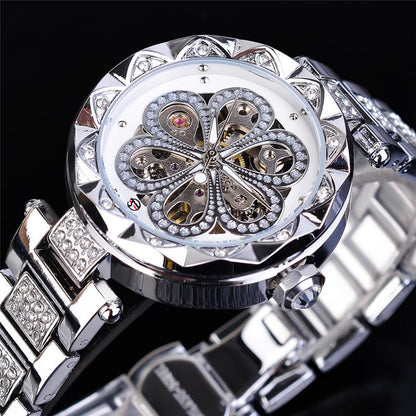 Forsining Automatic Ladies Watch – Rose Gold Luxury Mechanical Wristwatch
