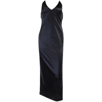 Women’s Backless Ruffle Split Maxi Dress – Summer Elegant Party Dress