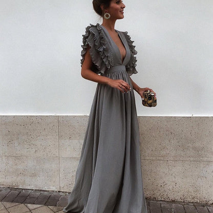 Plus Size Maxi Dress Women's Party Gown