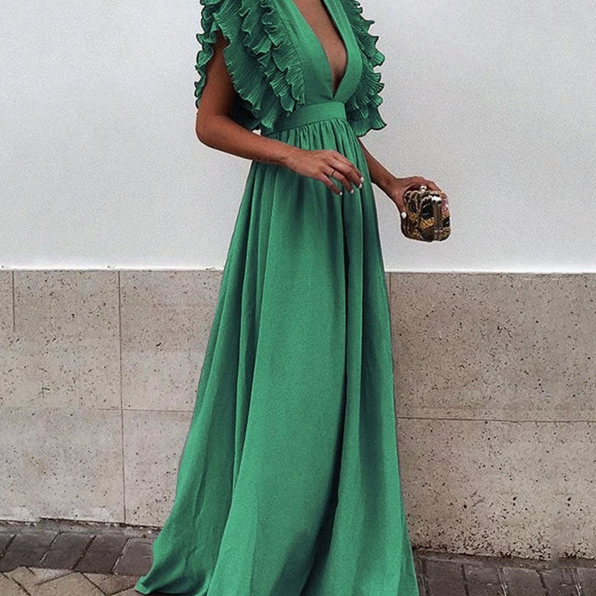 Plus Size Maxi Dress Women's Party Gown
