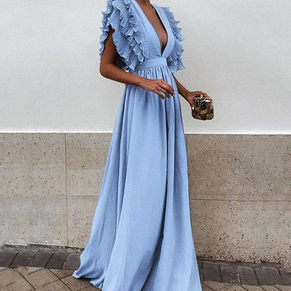 Plus Size Maxi Dress Women's Party Gown