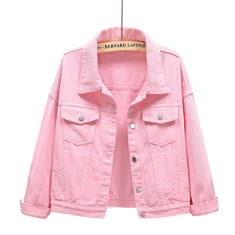 Women’s Denim Jacket – Spring Casual Stylish Denim Coat