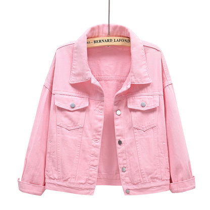 Women’s Denim Jacket – Spring Casual Stylish Denim Coat