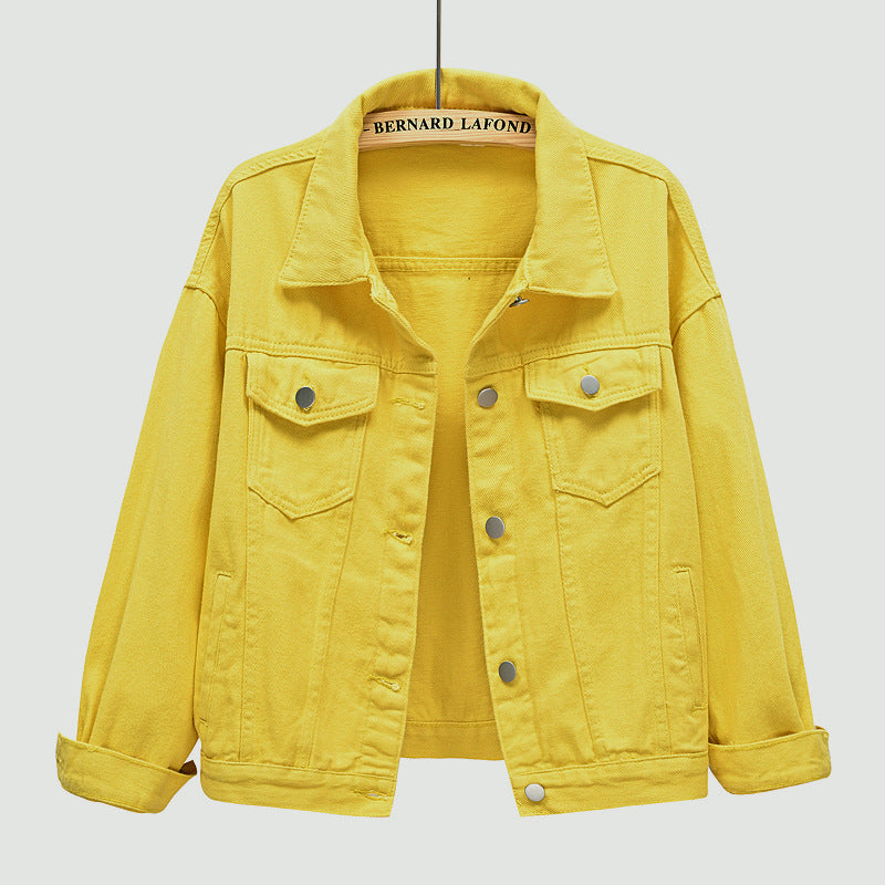 Women’s Denim Jacket – Spring Casual Stylish Denim Coat