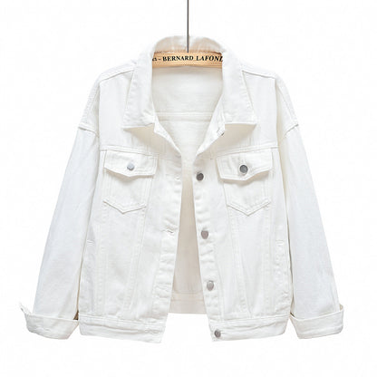 Women’s Denim Jacket – Spring Casual Stylish Denim Coat