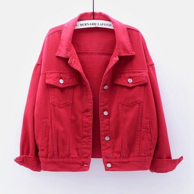 Women’s Denim Jacket – Spring Casual Stylish Denim Coat