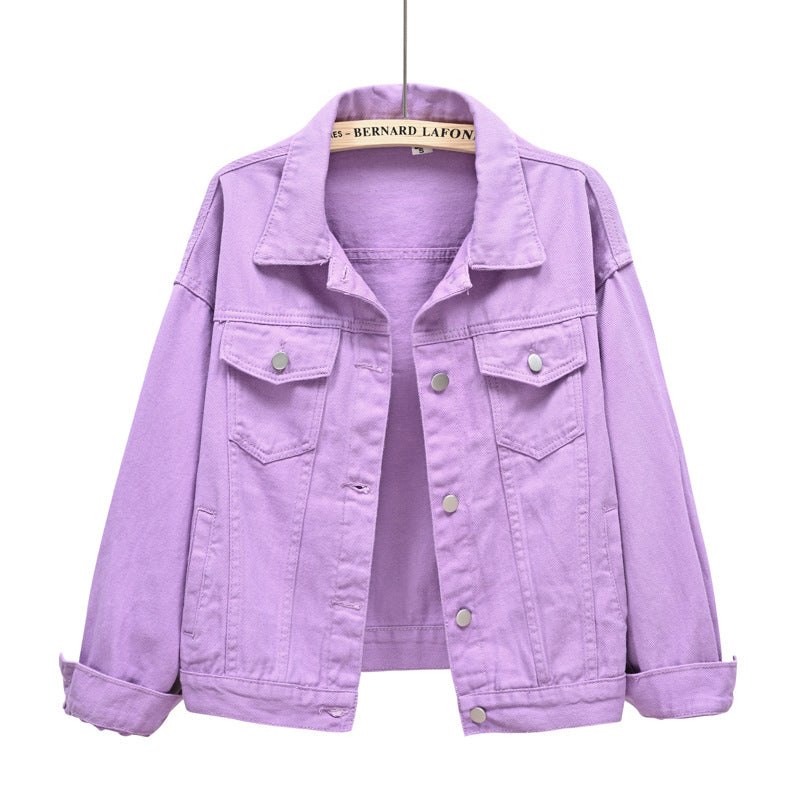 Women’s Denim Jacket – Spring Casual Stylish Denim Coat