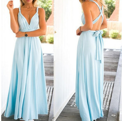 Sexy Backless Maxi Dress Women