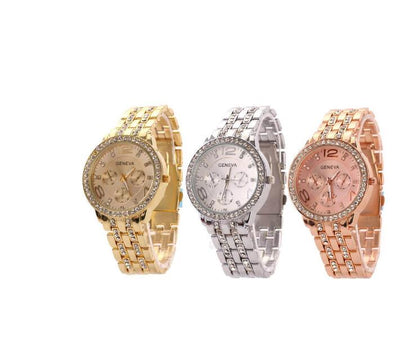 Exquisite Rhinestone Wrist Watch – Luxury Fashion Quartz Watch for Women