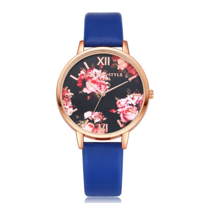 Rose Gold Women’s Leather Strap Watch – Love Heart Quartz Fashion Watch