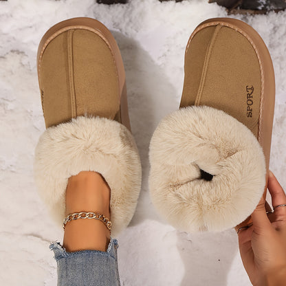 Women’s Cozy Plush Slippers – Faux Fur Soft Indoor Comfort Slides
