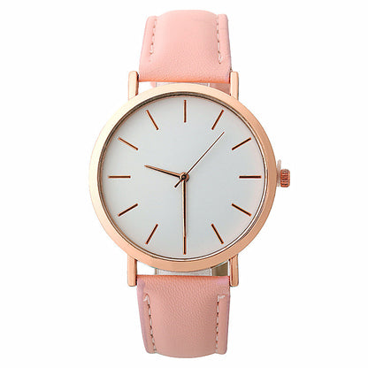 Women’s Simple Quartz Dress Watch – Minimalist Fashion Wristwatch