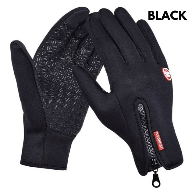 Winter Touch Screen Motorcycle Gloves – Waterproof Fleece Riding Gloves