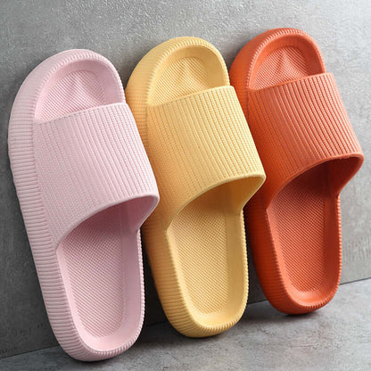 Soft Home Couple Slippers  Comfortable Indoor House Slippers