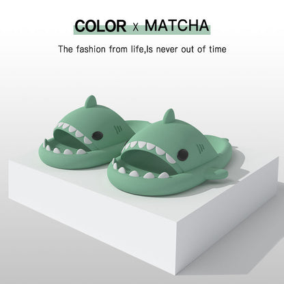 Cartoon Shark Slippers  Funny Soft Indoor & Outdoor Shoes for Couples