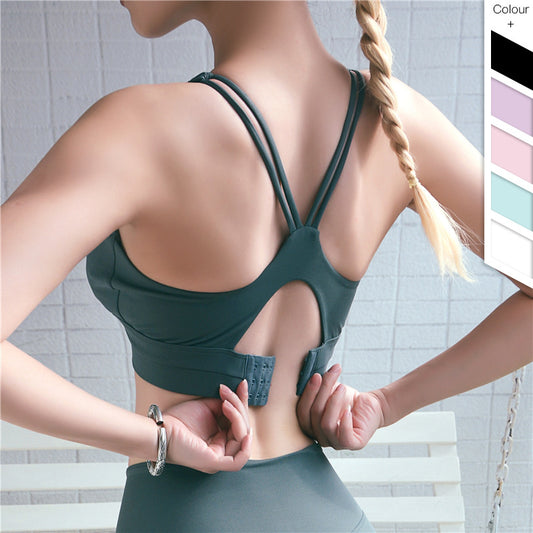 Adjustable Back Sports Bra – Women Fitness Support Workout Bra