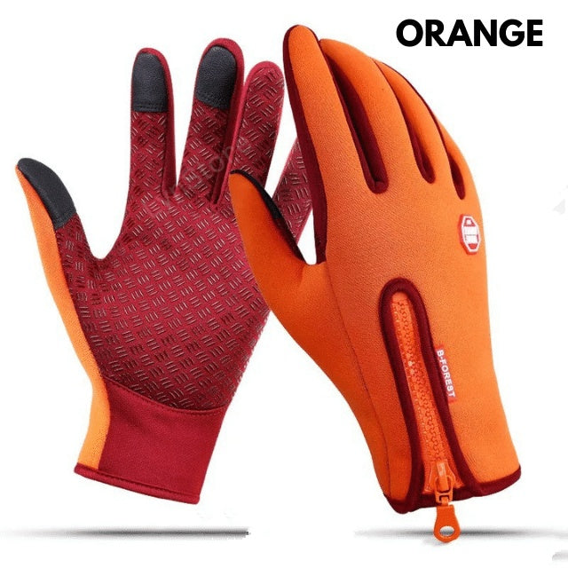 Winter Touch Screen Motorcycle Gloves – Waterproof Fleece Riding Gloves