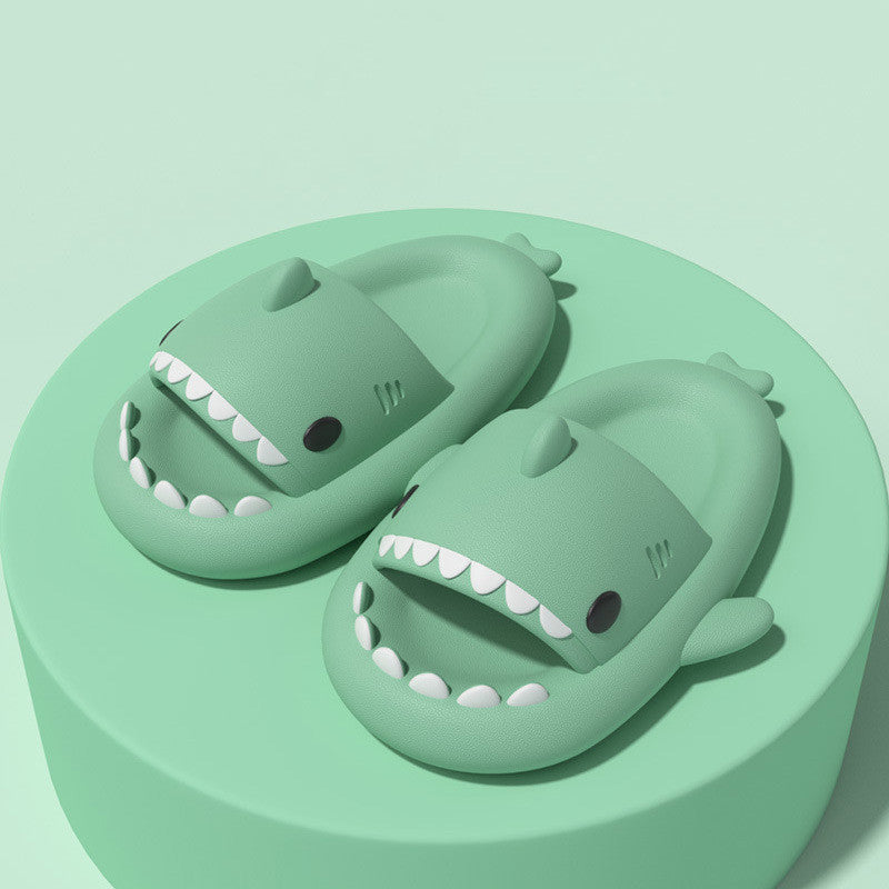 Cartoon Shark Slippers  Funny Soft Indoor & Outdoor Shoes for Couples