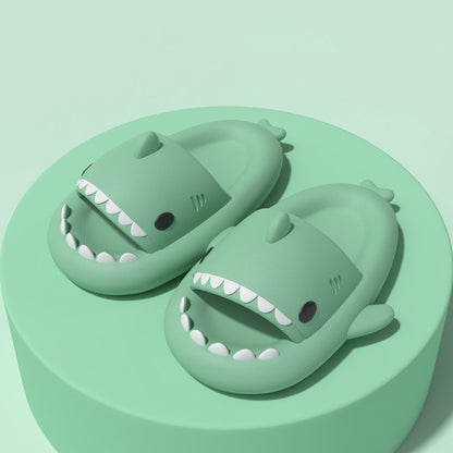 Cartoon Shark Slippers  Funny Soft Indoor & Outdoor Shoes for Couples