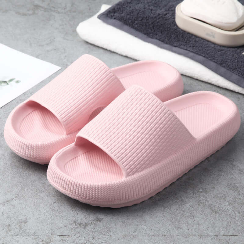 Soft Home Couple Slippers  Comfortable Indoor House Slippers