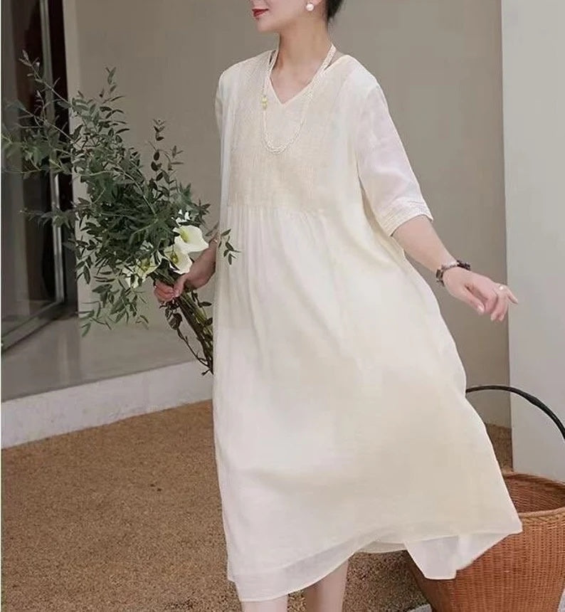 Women’s Linen Personality Dress
