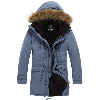 Men’s Warm Winter Overcoat – Cotton Parka Jacket UK