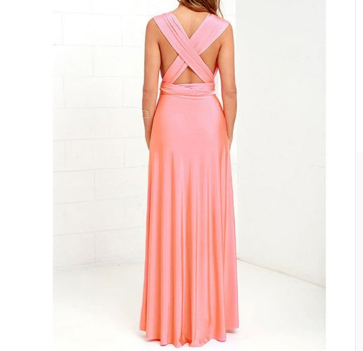 Sexy Backless Maxi Dress Women