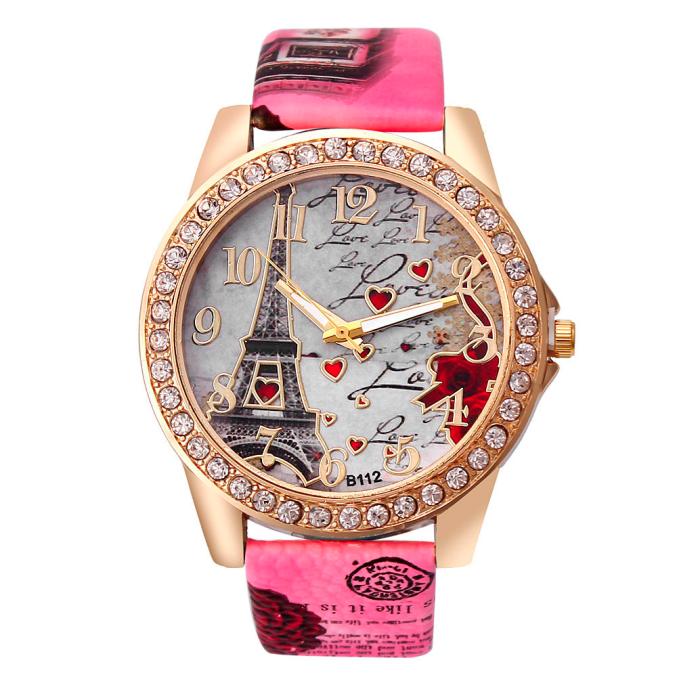 Vintage Paris Eiffel Tower Women’s Quartz Watch – Fashion Wristwatch