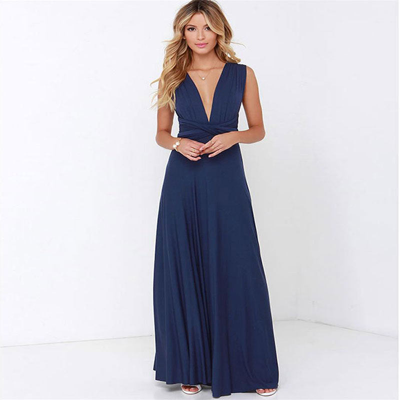 Sexy Backless Maxi Dress Women