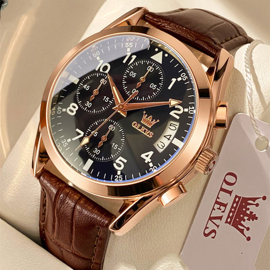 OLEVS Luxury Men’s Quartz Watch – Waterproof Fashion Wristwatch