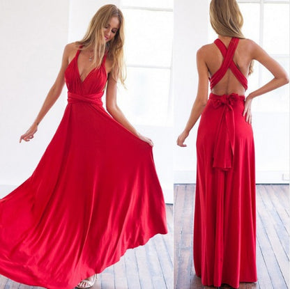 Sexy Backless Maxi Dress Women