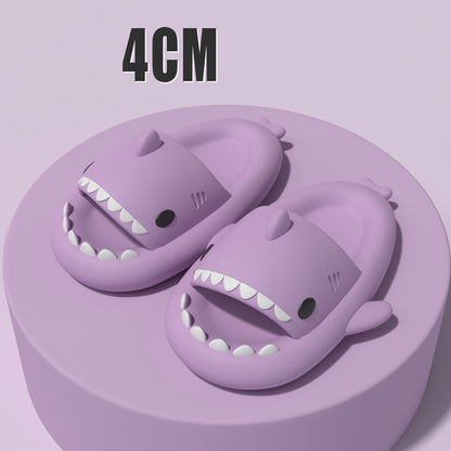 Cartoon Shark Slippers  Funny Soft Indoor & Outdoor Shoes for Couples