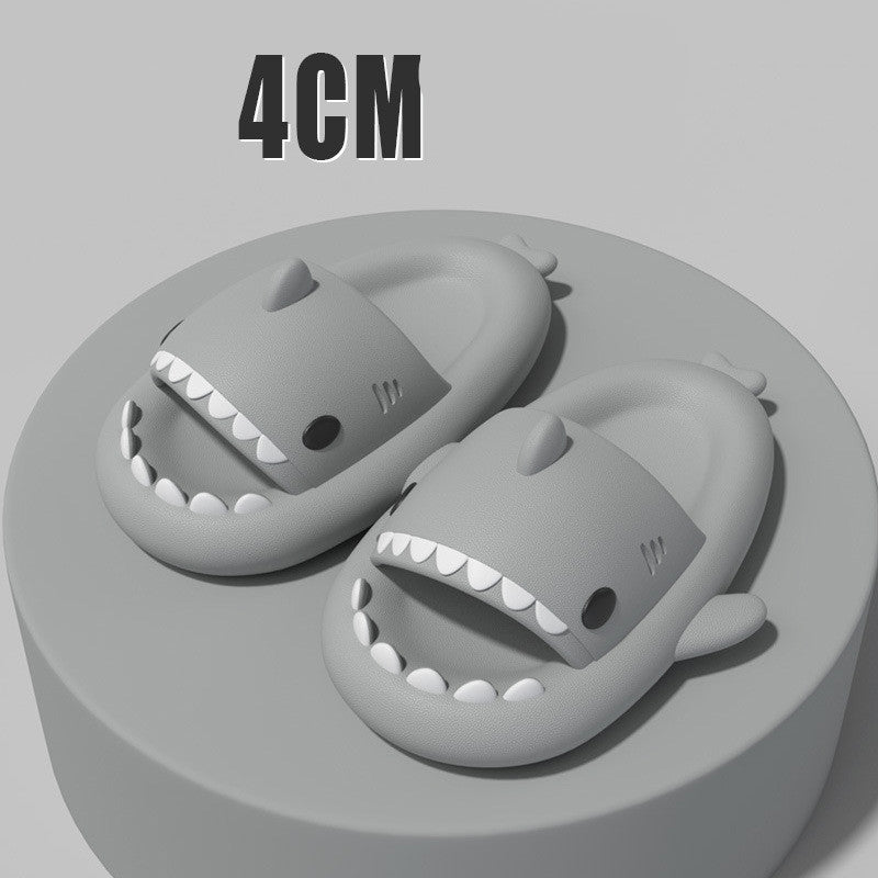 Cartoon Shark Slippers  Funny Soft Indoor & Outdoor Shoes for Couples